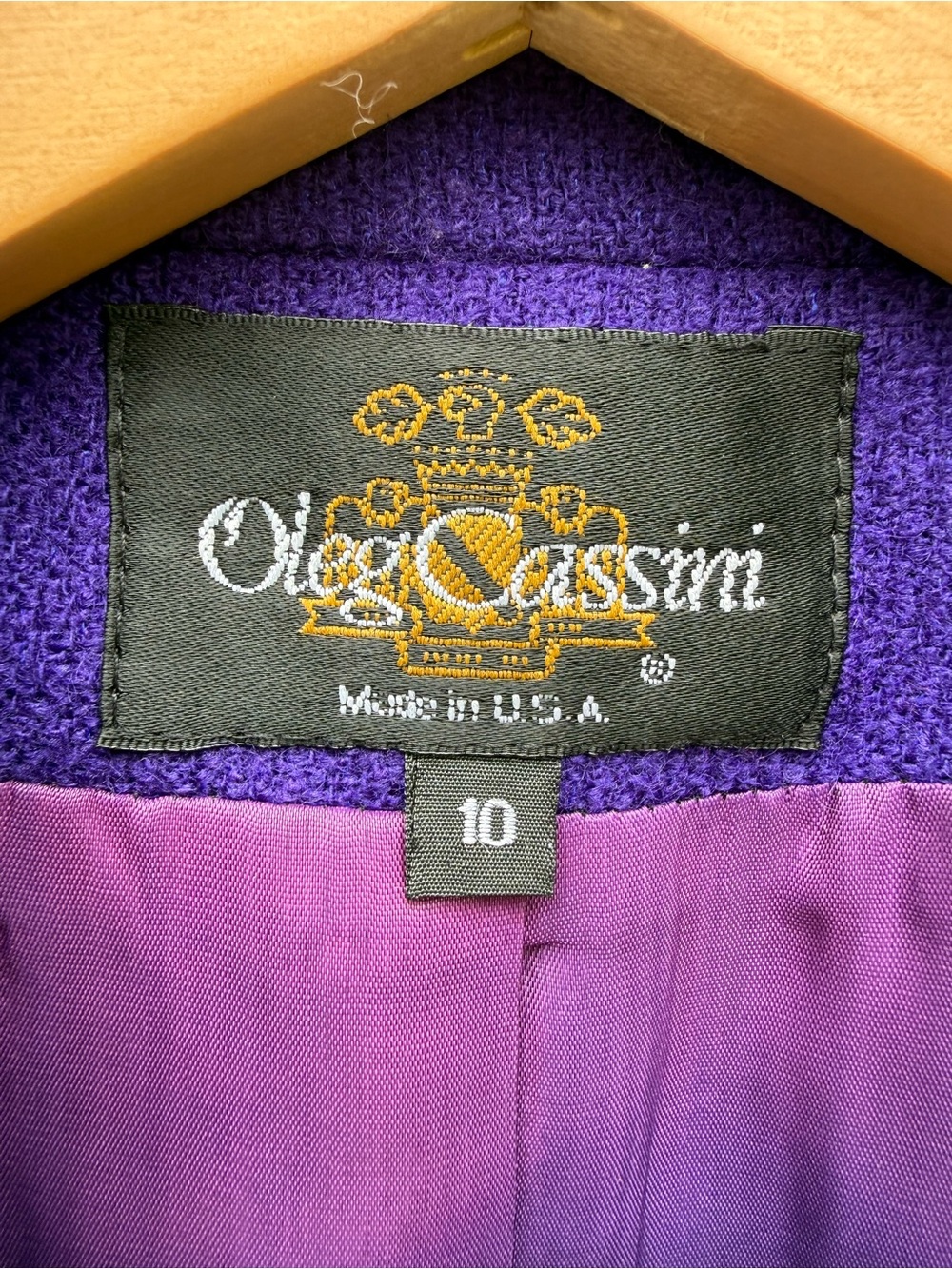 Oleg Cassini Purple Men's Sport Coat Blazer